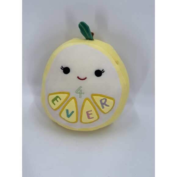 Squishmallows Official Kellytoy 8" Plush Stuffed Fruit Toy Leticia the Lemon EUC - Picture 4 of 11